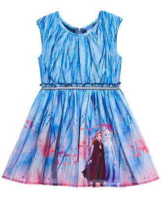 Disney Little Girls Frozen Landscape Dress & Reviews - Dresses - Kids ...