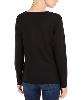 INC International Concepts INC Sequin Star Sweater Created For