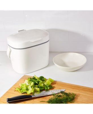 1.75 Gallon Compost Bin, White