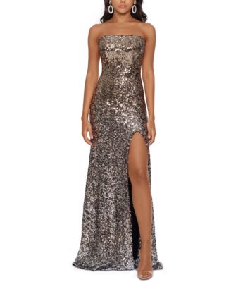 macy's betsy and adam red dress