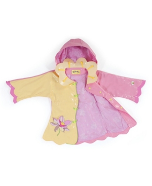 image of Kidorable Toddler Girl with Comfy Lotus Flowers Raincoat