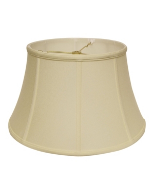 Macy's Cloth & Wire Slant Shallow Drum Softback Lampshade With Washer Fitter In Off-white 2