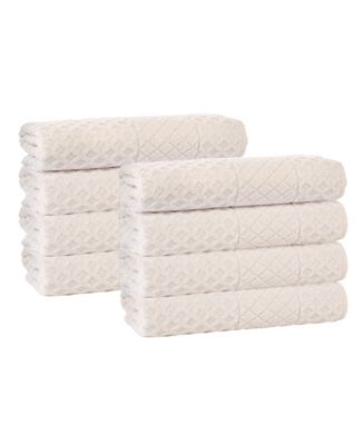 Enchante Home 4-Piece Cream Turkish Cotton Quick Dry Bath Towel Set  (Glossy) in the Bathroom Towels department at