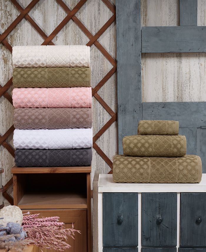 Enchante Home - Glossy Turkish Cotton 4-Pc. Bath Towel Set