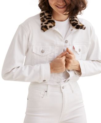 Levi's Women's Limited Cropped Denim Trucker Jacket