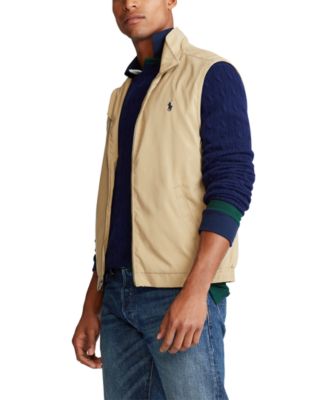 tan polo vest