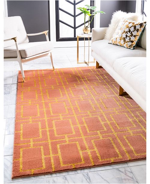 Marilyn Monroe Glam Mmg002 Coral Gold 4 X 6 Area Rug Reviews Furniture Macy S