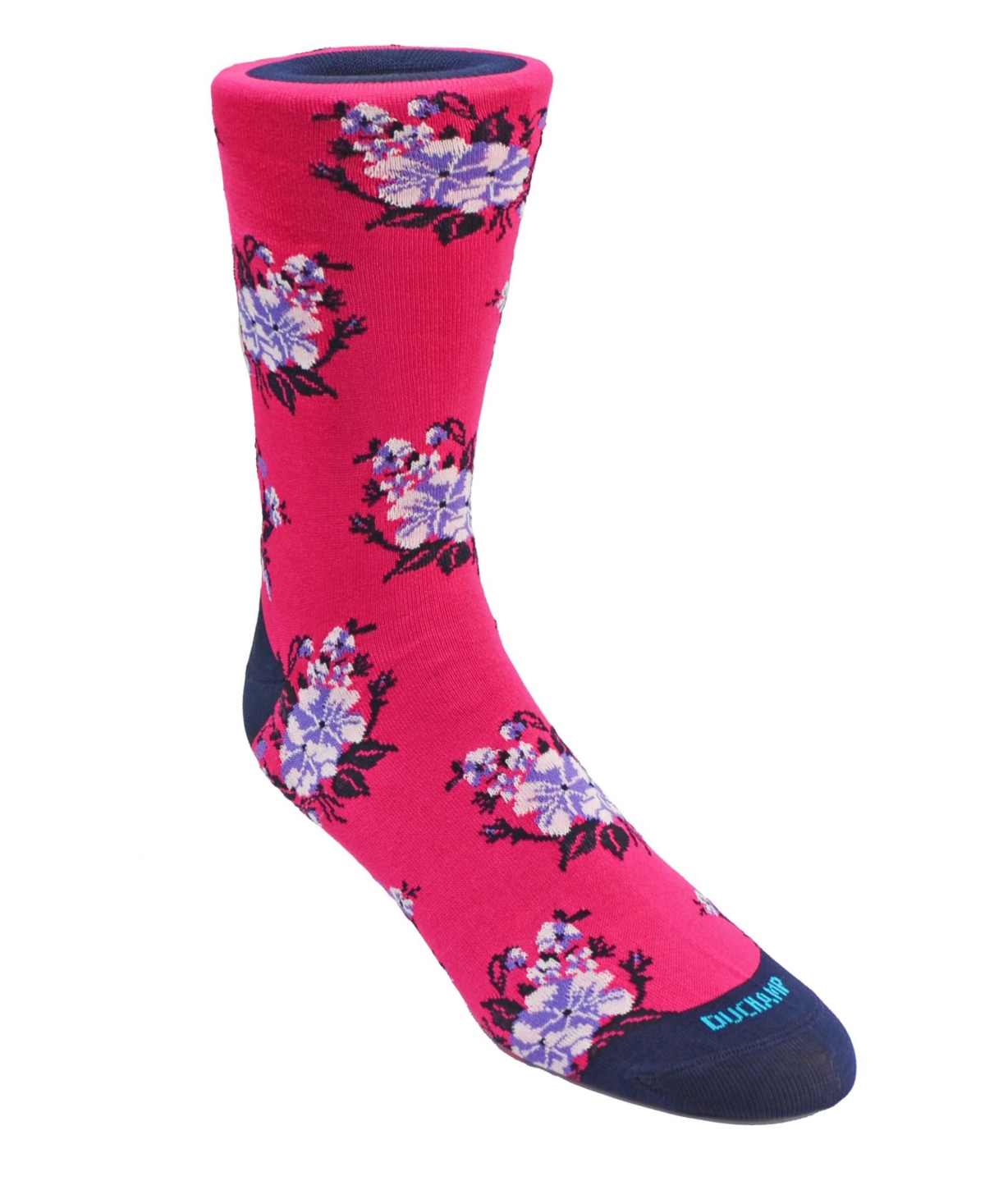 Men's Floral Dress Sock - Pink