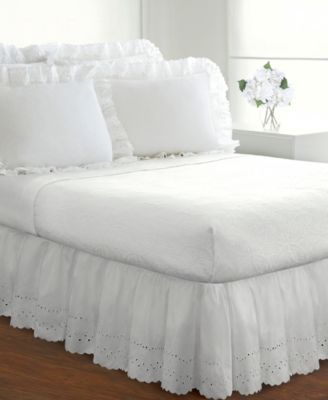 Levinsohn Textiles - Fresh Idea Ruffled Eyelet Standard Pillow Sham 2-Pack