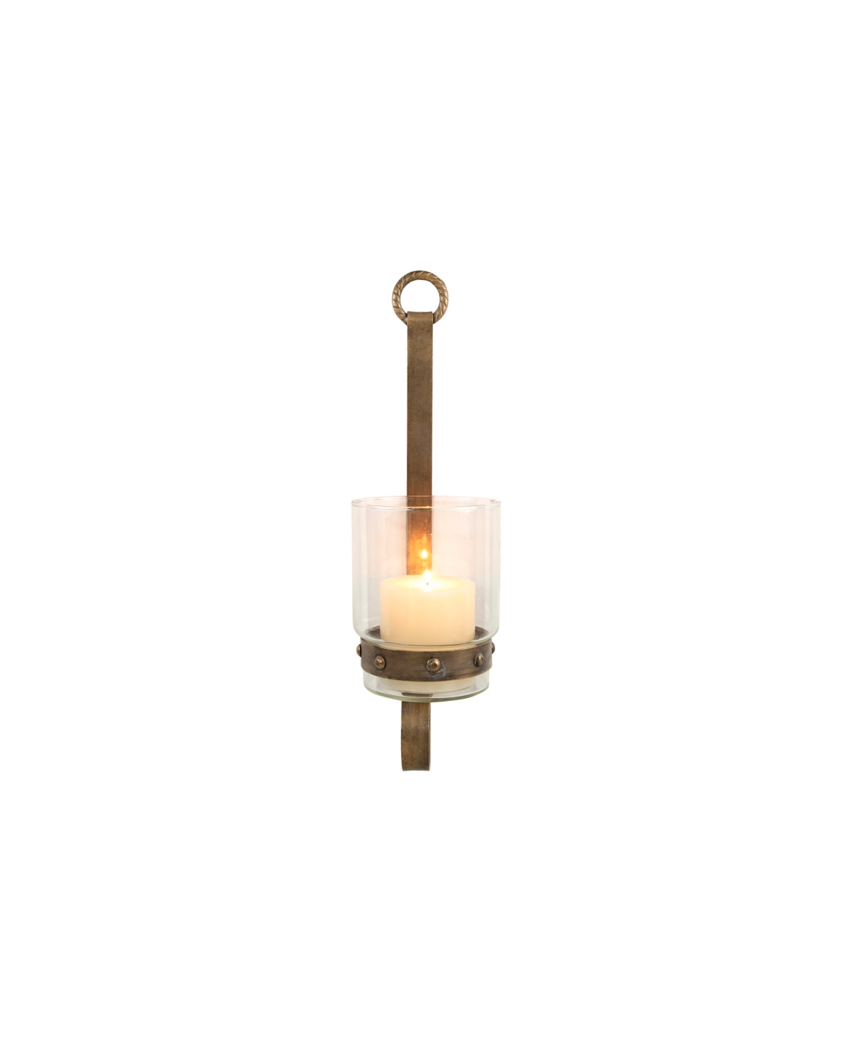 3r Studio Glass And Metal Wall Sconce Candle Holder In Gold ModeSens