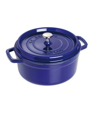 Staub Cast Iron 7 Qt Round Cocotte - Macy's