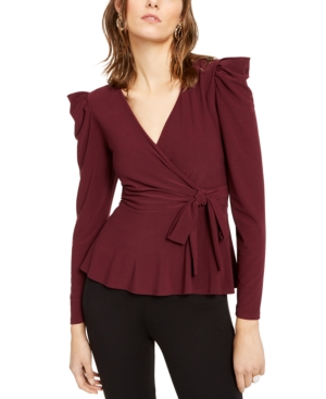 image of Inc Surplice Side-Tie Top, Created for Macy-s