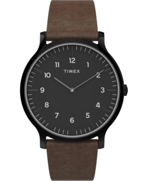 UPC 753048879595 product image for Timex Boutique Men's Norway Brown Leather Strap Watch 40mm | upcitemdb.com