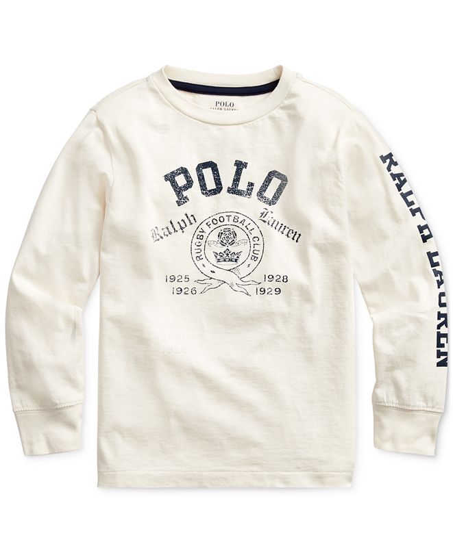 Polo Ralph Lauren Little Boys Cotton Jersey Graphic T-Shirt & Reviews - Shirts & Tops - Kids ...