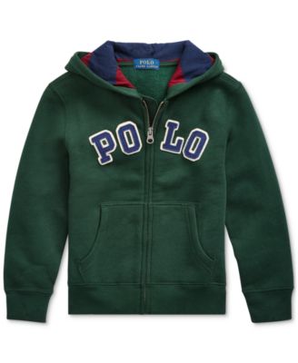 ralph lauren cotton blend fleece hoodie