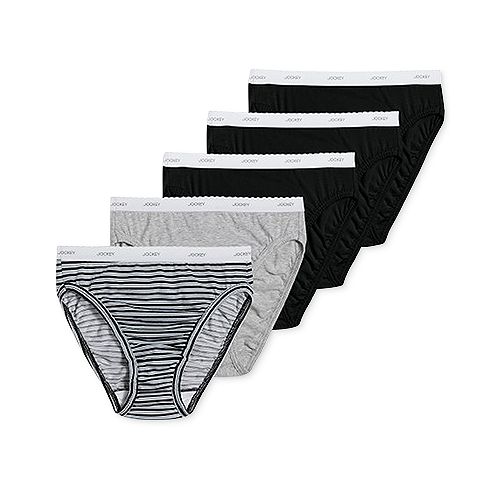 alfani Jockey Women's 5-Pk. Cotton French Cut Brief 1744 Women's Fashion Shoes & Accessories