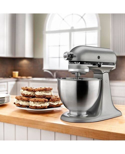KitchenAid KSM75 4.5 Qt. Classic Plus Stand Mixer & Reviews Small