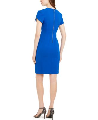 macy's calvin klein blue dress