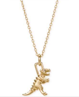 coach dinosaur necklace