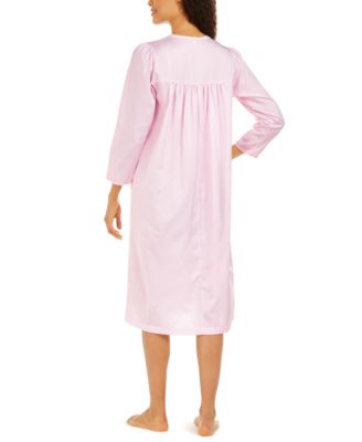 Miss Elaine Petite Women's Brushed Back Satin Nightgown - Macy's