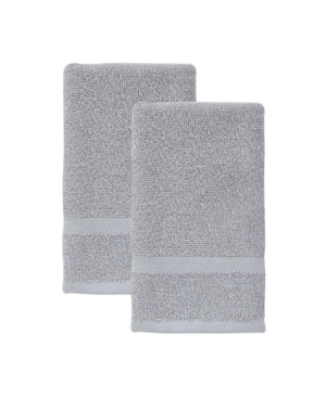 Ozan Premium Home Sienna 2-pc. Washcloth Set Bedding In Grey