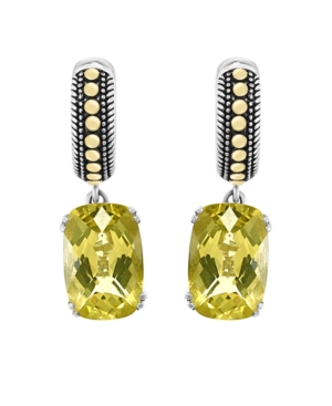 image of Effy Lemon Quartz (7-7/8 ct. t.w.) Earrings in Sterling Silver