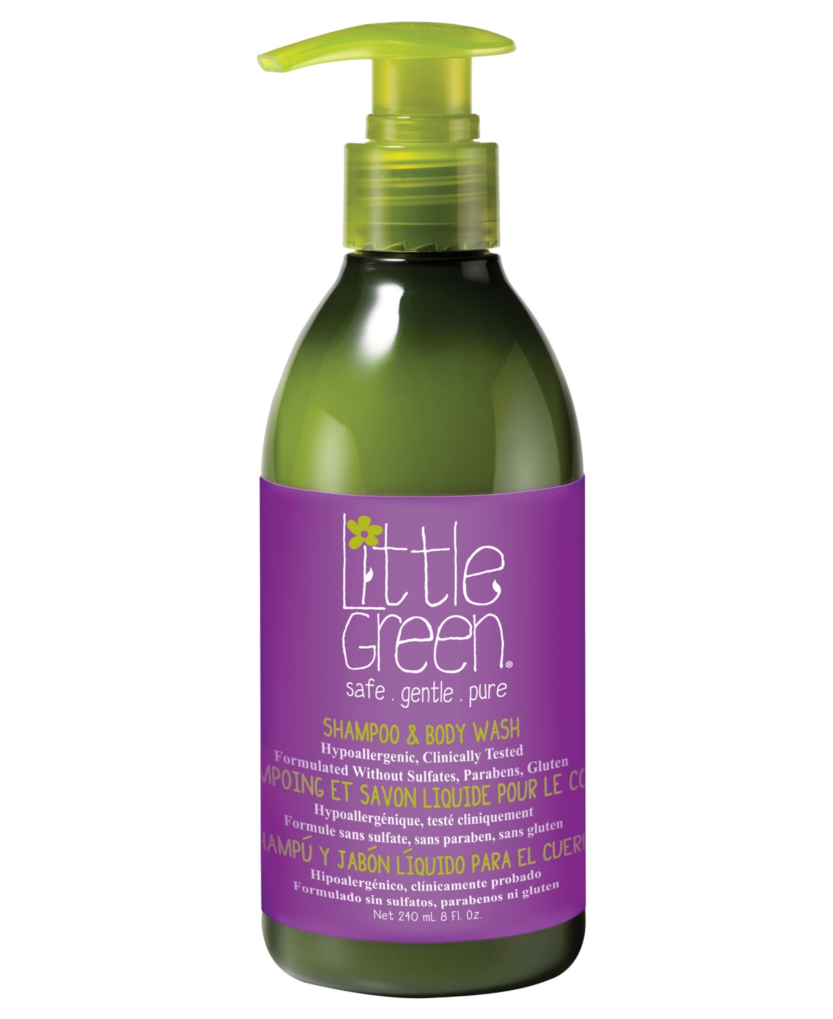 Little Green Kids Shampoo and Body Wash, 8 oz