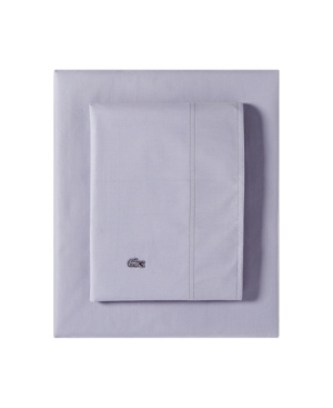 Lacoste Washed Percale Solid Queen Sheet Set Bedding