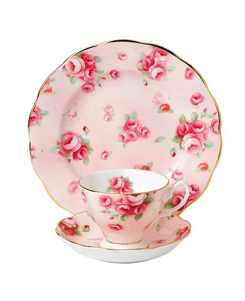 Royal Albert 100 Years 1980 3 Piece Set Teacup Saucer Plate