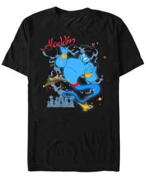 Disney Men's Aladdin Genie Sparkle Carpet Ride Short Sleeve T-Shirt