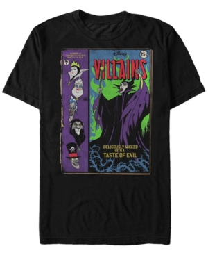Disney Men's Villains Comic Book Cover Short Sleeve T-Shirt