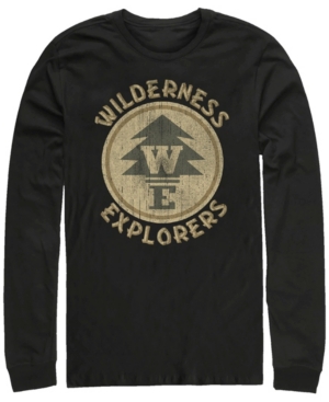 Disney Pixar Men's Up Wilderness Explorer Badge Long Sleeve T-Shirt