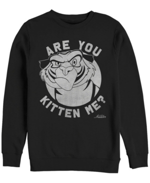 Disney Men's Aladdin Rajah are You Kitten Me Crewneck Fleece