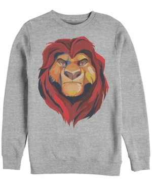 Disney Men's Lion King Mufasa Geometrics Crewneck Fleece