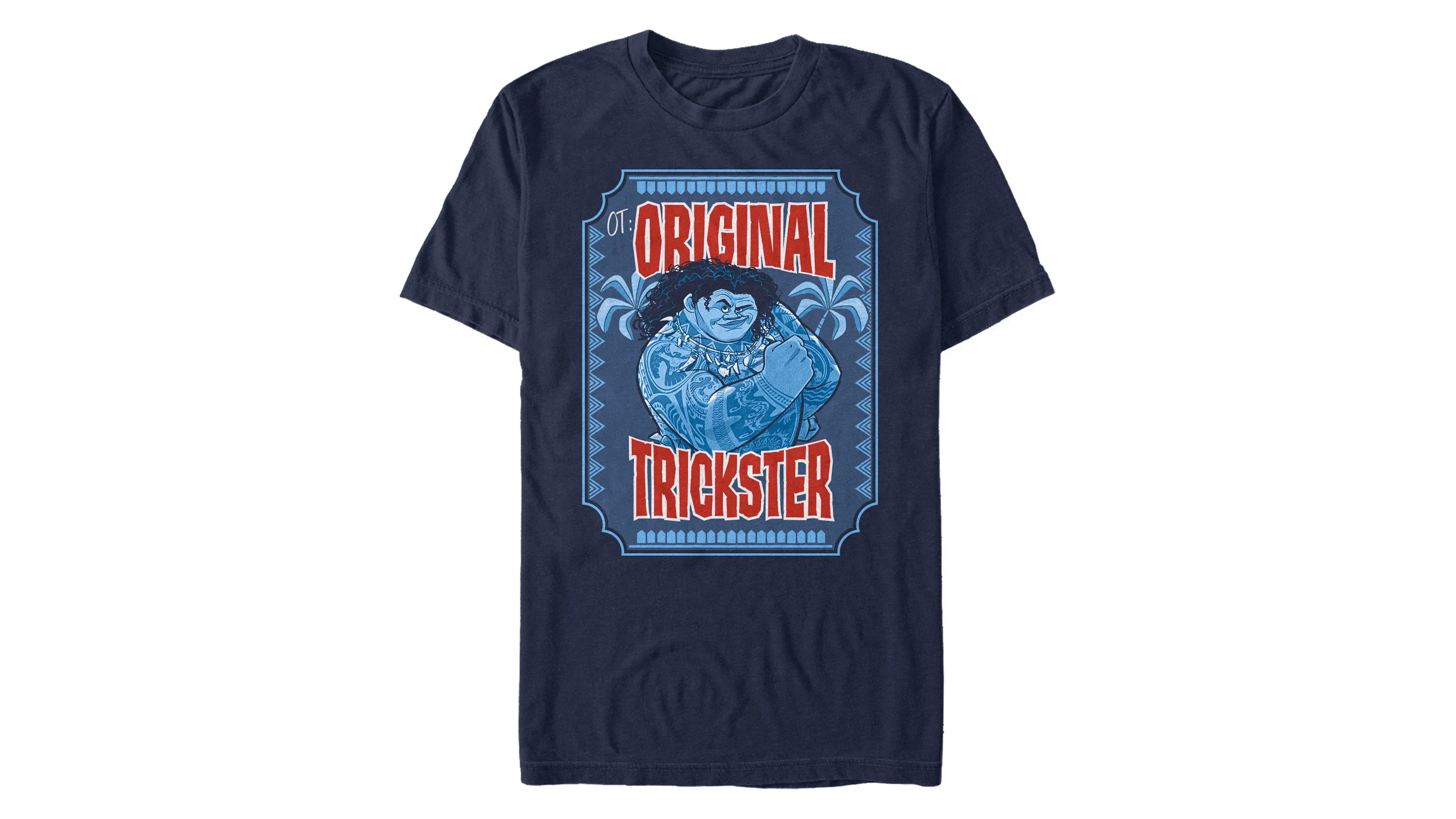 Disney Men's Moana Maui Original Trickster Hue Poster, Short Sleeve T-Shirt
