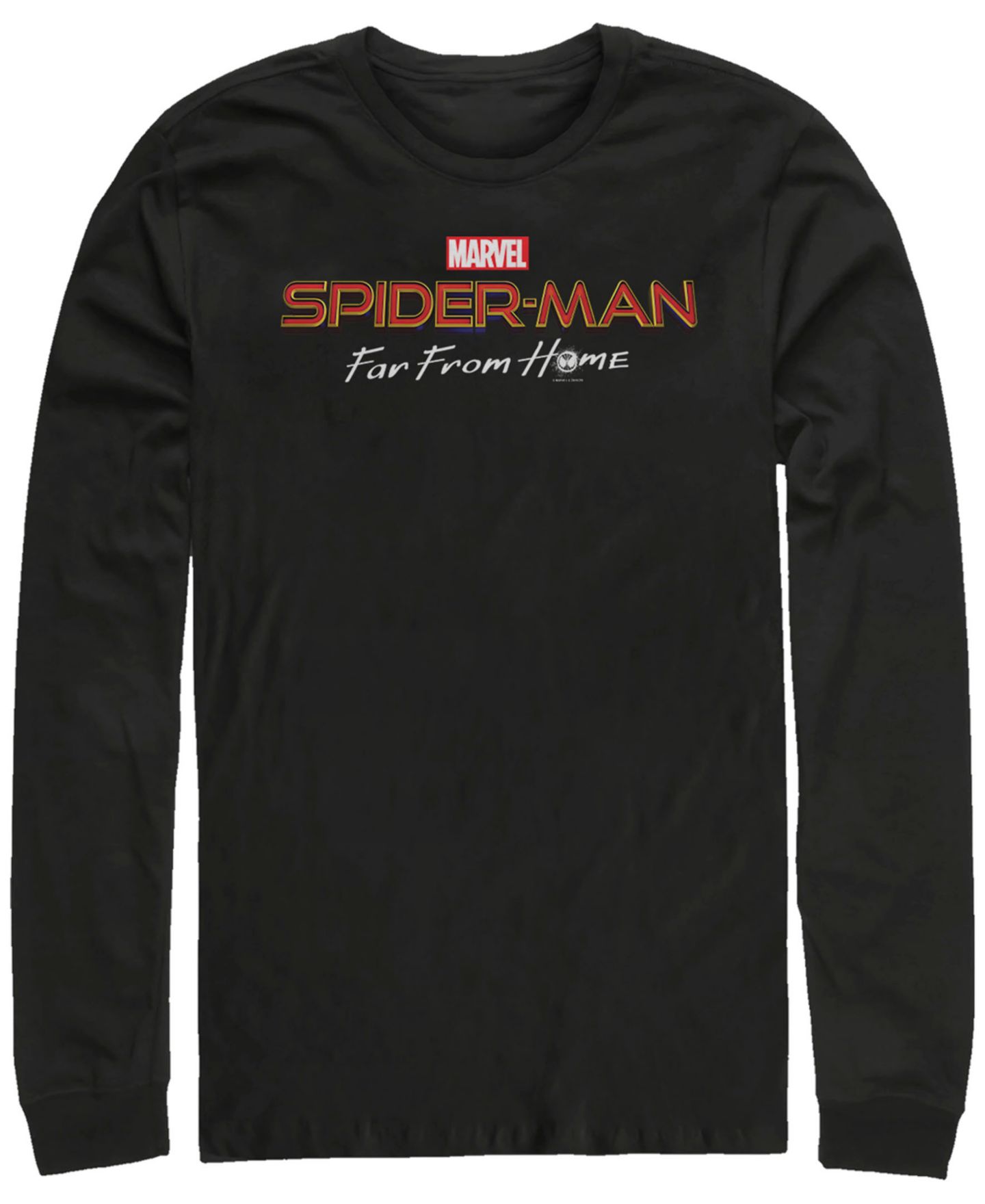 Мужская футболка Fifth Sun Marvel Spider-Man Far From Home Logo, Long Sleeve, цвет: Чёрный — фото 1