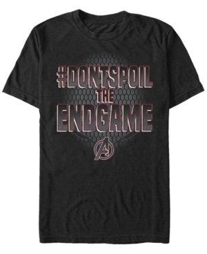 Marvel Men's Avengers Endgame Don't Spoil the Game Short Sleeve T-shirt