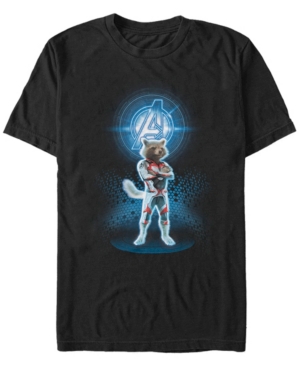 Marvel Men's Avengers End Game Rocket Armor Suit Short Sleeve T-shirt