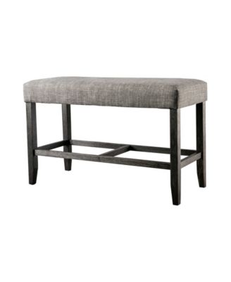 counter height upholstered bench