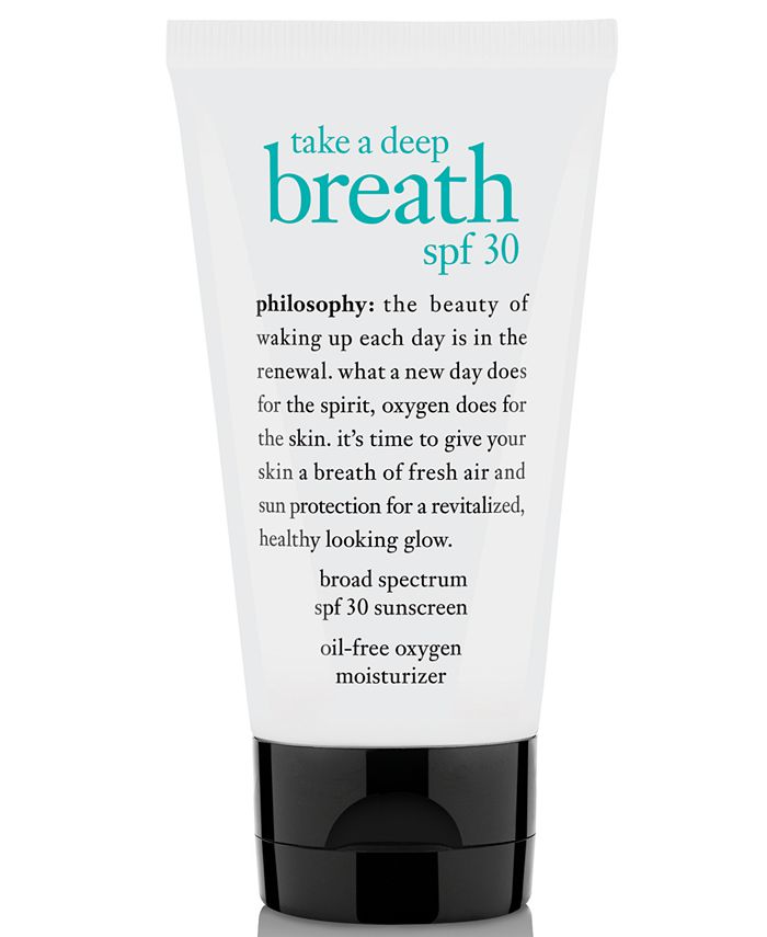 philosophy take a deep breath moisturizer spf 30, 2 oz Macy's