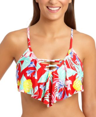 flounce swimsuit top