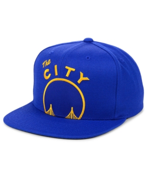 MITCHELL & NESS GOLDEN STATE WARRIORS HARDWOOD CLASSIC CROPPED SNAPBACK CAP