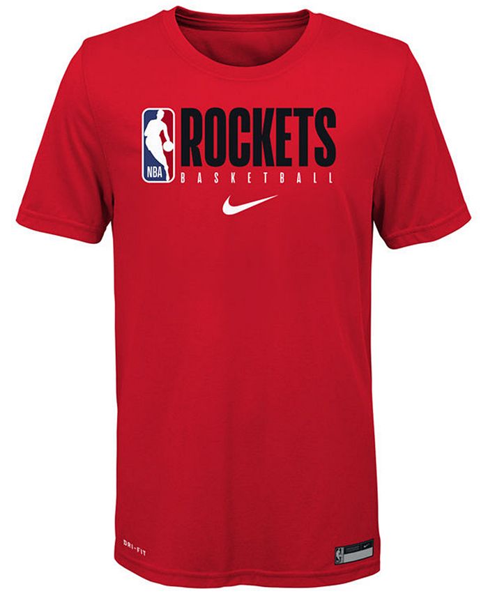 Nike Big Boys Houston Rockets Practice T-Shirt - Macy's