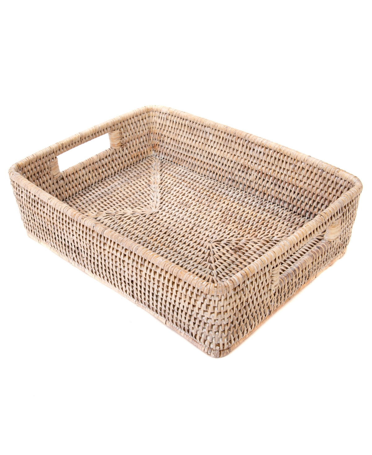 Artifacts Trading Company Artifacts Rattan Rectangular Storage Basket with Rounded Corners