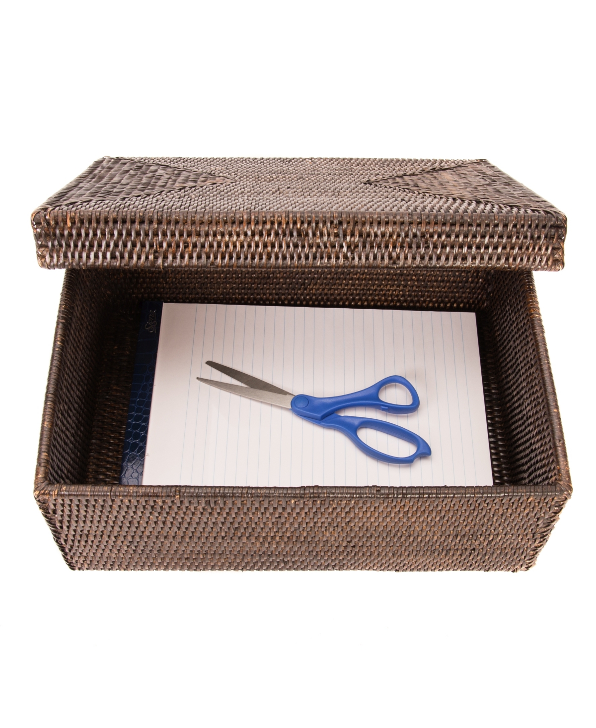 Shop Artifacts Trading Company Artifacts Rattan Rectangular Storage Box With Lid In Coffee Bean