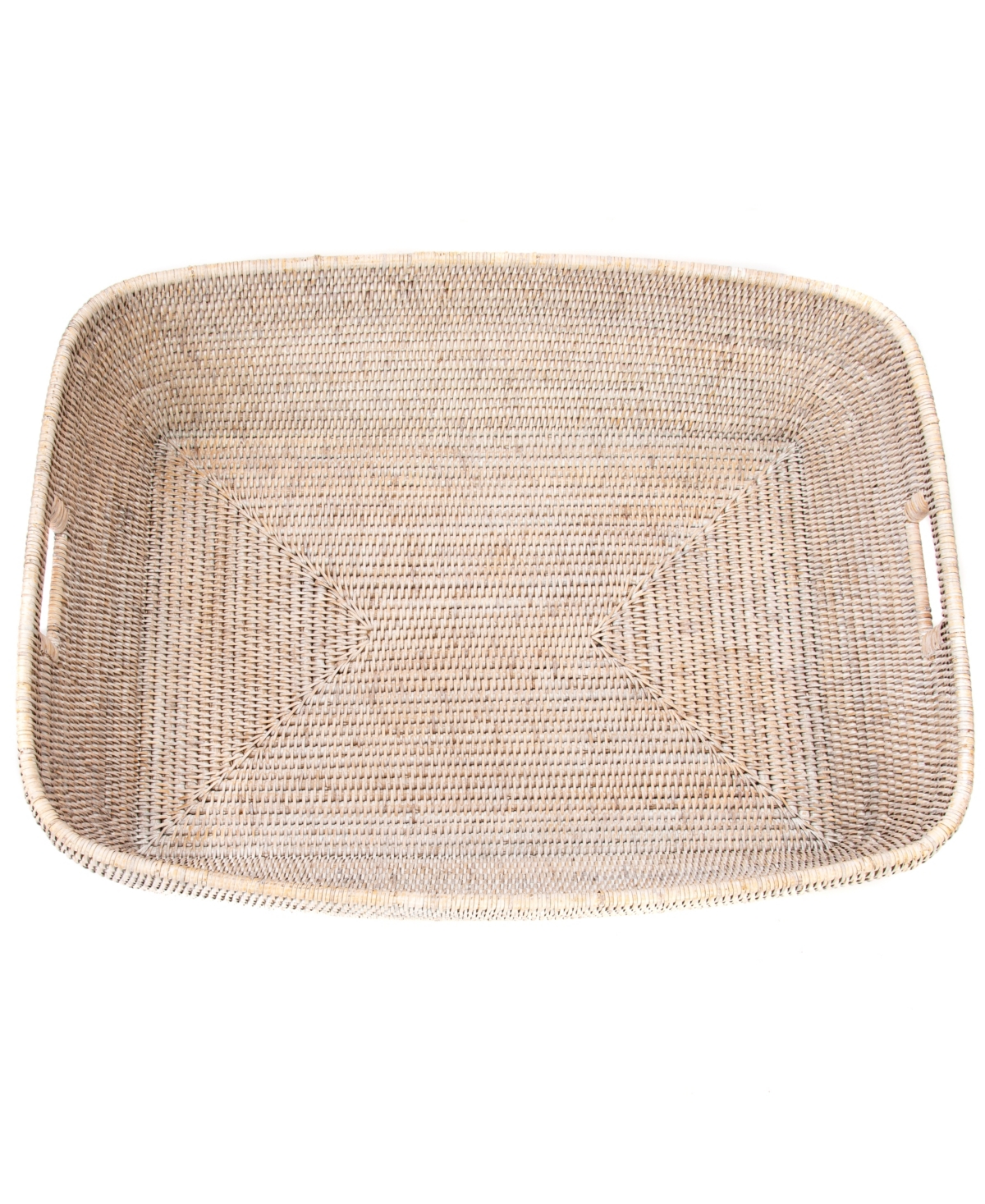 Shop Artifacts Trading Company Artifacts Rattan Rectangular Storage Basket In Off-white