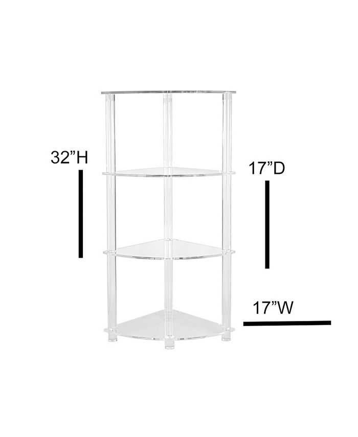 DesignStyles Acrylic Corner Shelf Macy's