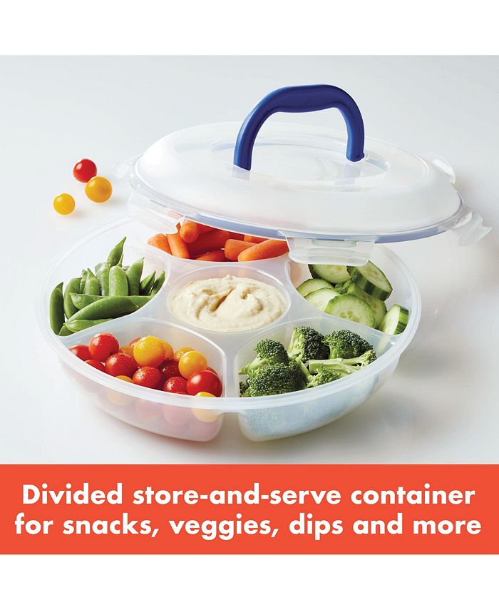 Lock n Lock - Easy Essentials™ Specialty Divided 77-Oz. Snack Container