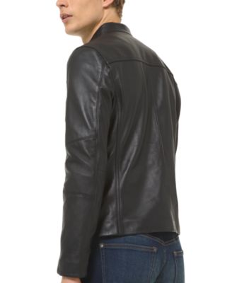 michael kors men's leather jacket tk maxx