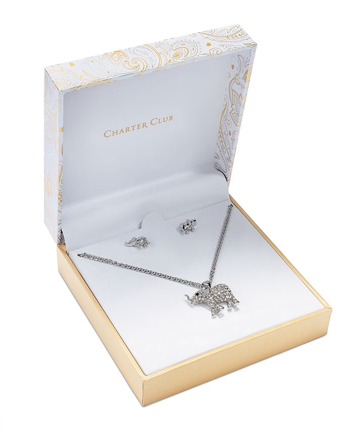 Macys elephant necklace sale